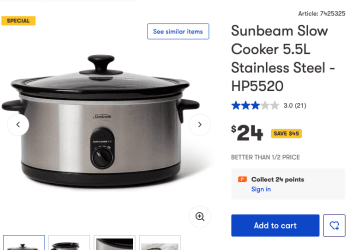 Big W HP5520 Slow Cooker $24