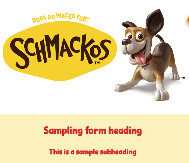 Schmackos Free Sample