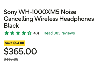 Woolworths Sony WH-1000XM5