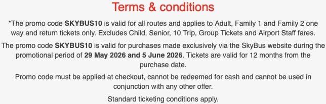 SkyBus Coupon Code