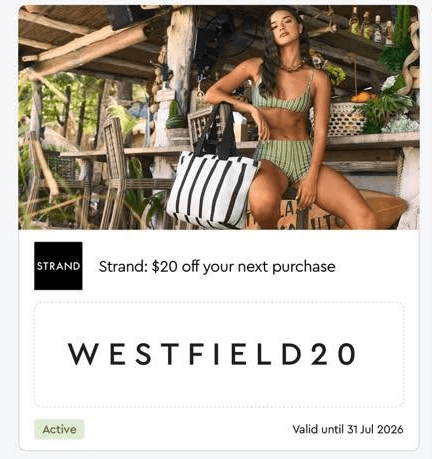Strand Westfield Coupon