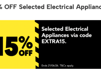 Harvey Norman EXTRA15 Coupon 2026