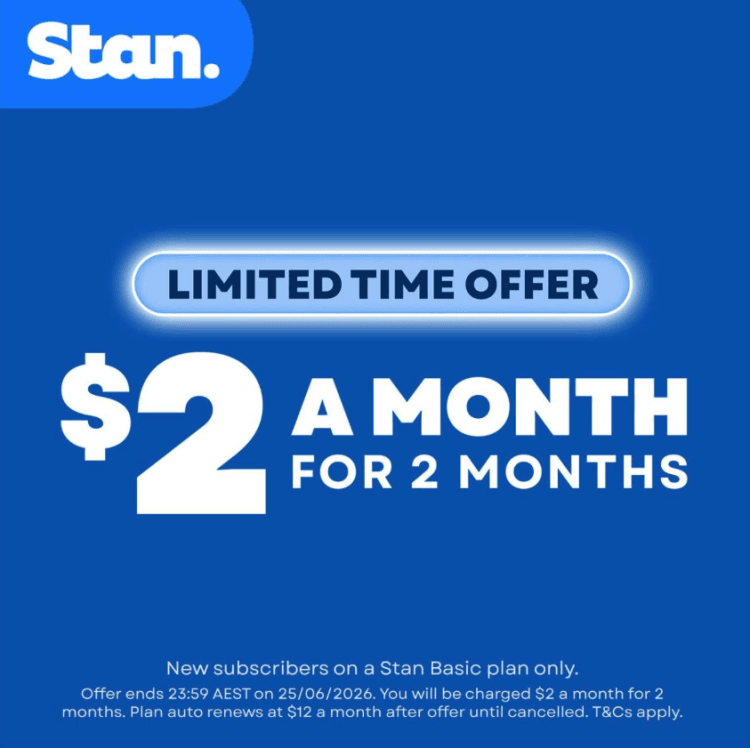 Stan.: $2 a month for 2 months