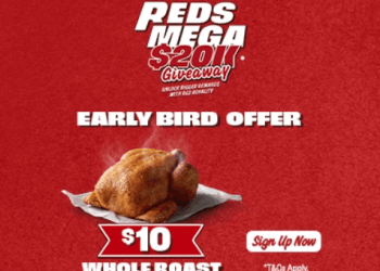 Red Rooster $10 Whole Roast Chicken