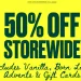 The Body Shop 50% off Sep 2026