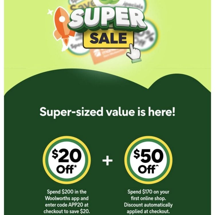 Woolworths APP20 code