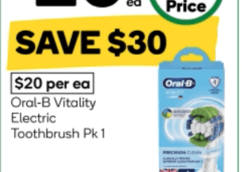 Woolworths $20 Oral-B Vitality