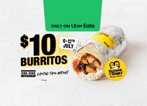 Uber Eats Guzman $10 Burritos