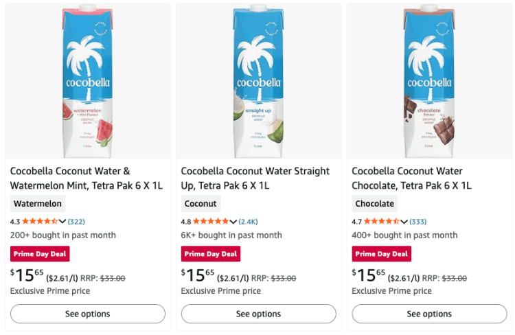Cocobella Amazon $2.61