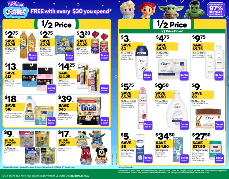 Woolworths Weekly Half Price Specials 15 July 2026