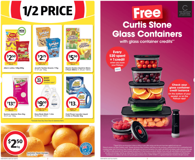 Coles Weekly Half Price Specials 22 July 2026