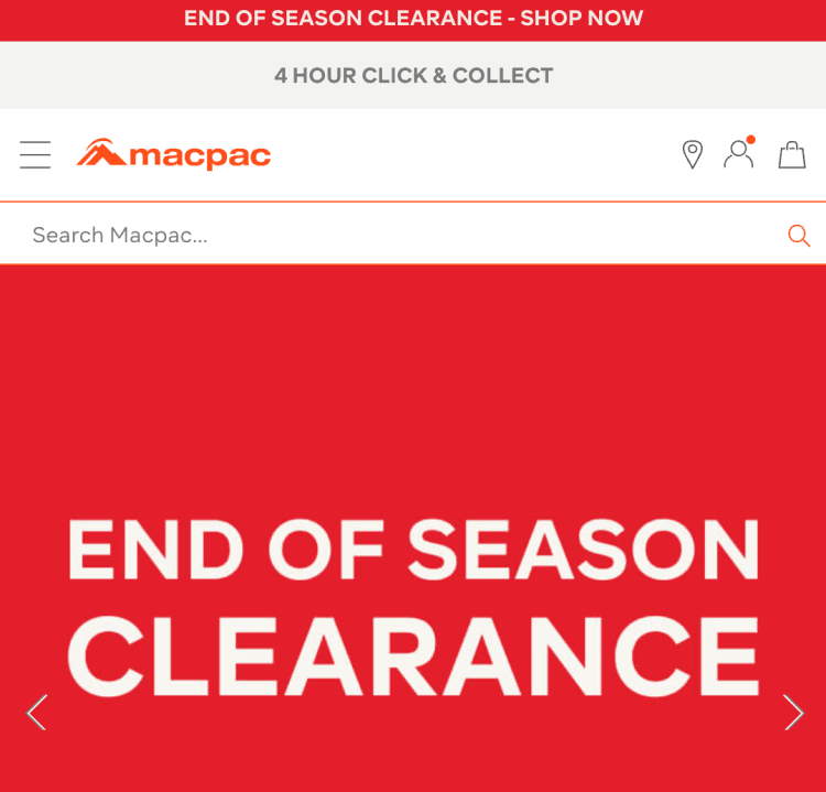 Macpac 2026 End of Season Clearance