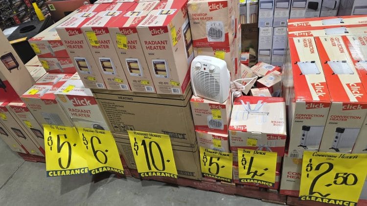 Bunnings Heater Clearance $2.50