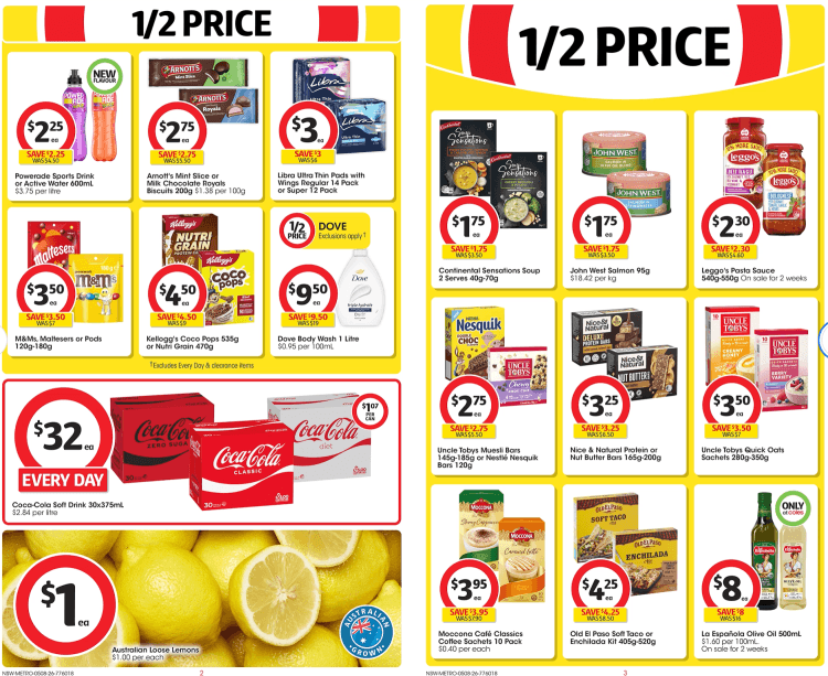 Coles Weekly Half Price Specials 5 August 2026