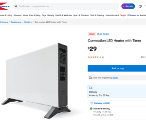 Anko Convection Heater 2400w $29