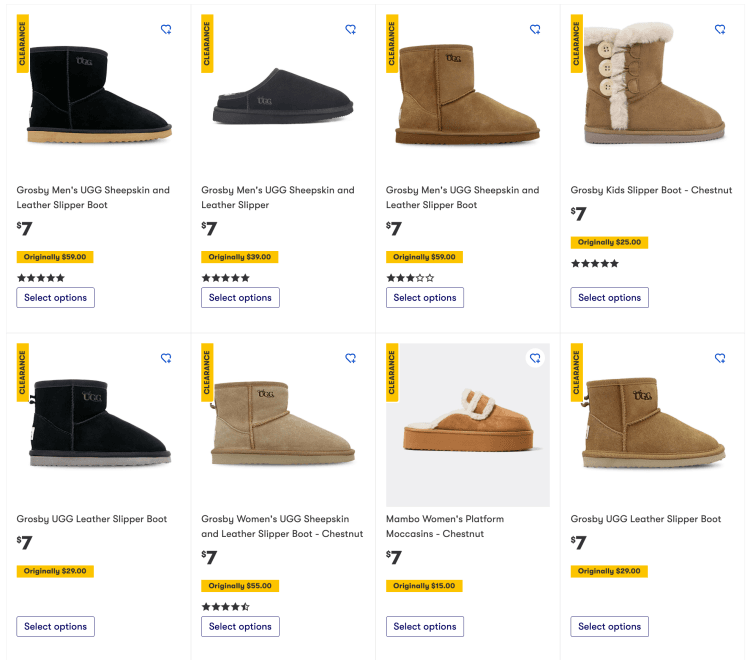 Big W: Uggs for $7