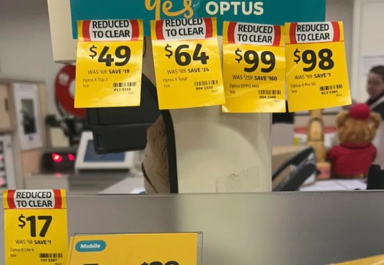 Optus Coles X Tap 3 $49