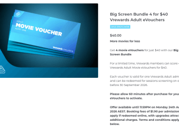 Village Cinemas 4 for $40