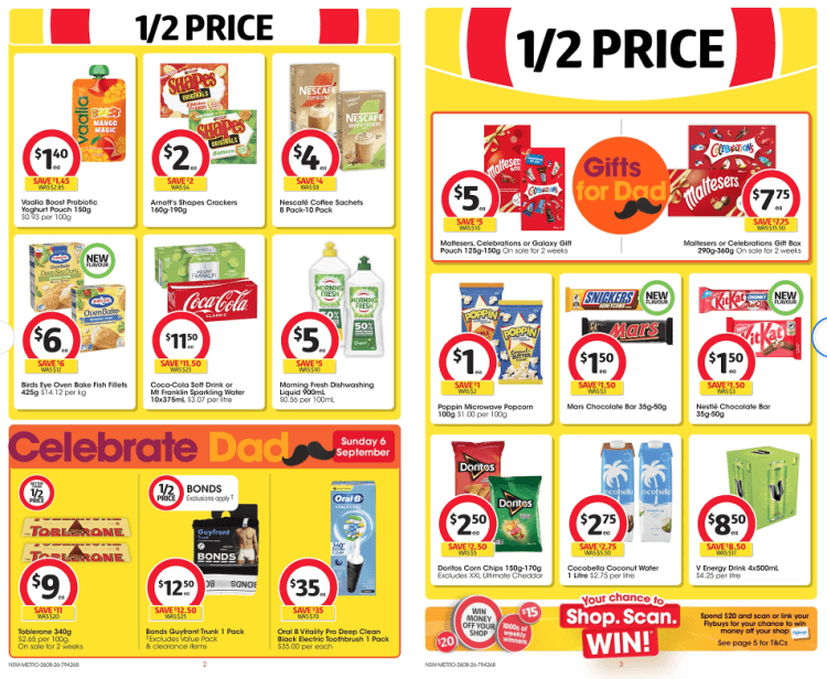 Coles Weekly Half Price Specials 26 August 2026