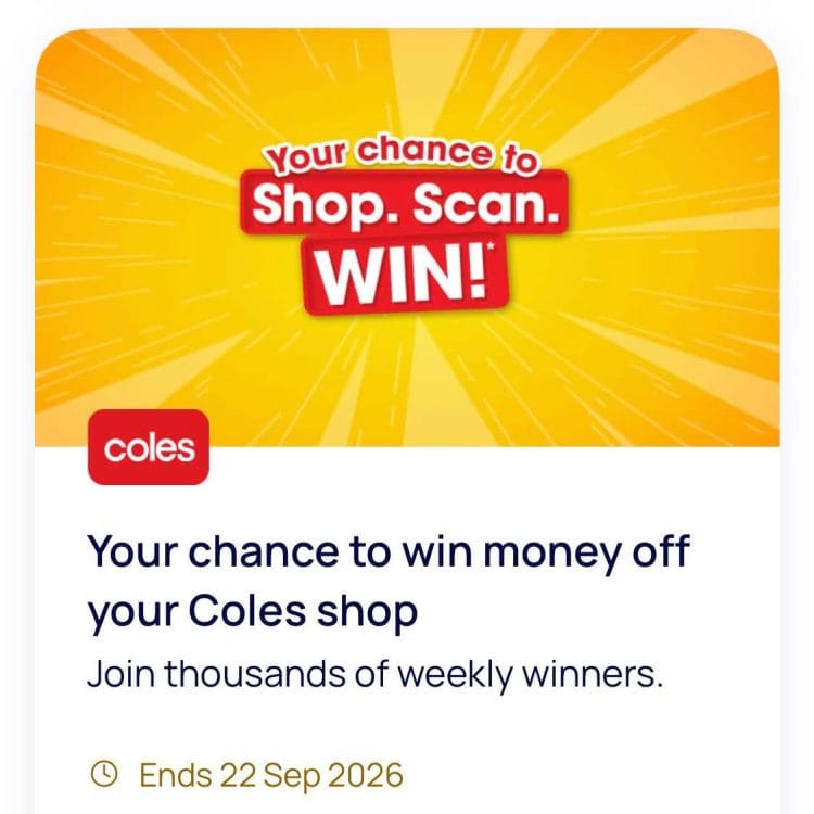 Coles Shop Scan Win