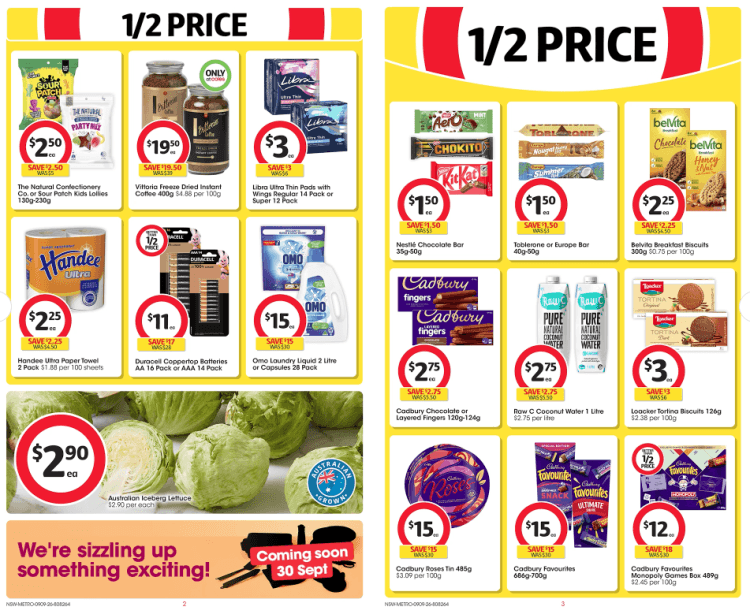 Coles Weekly Half Price Specials 9 September 2026