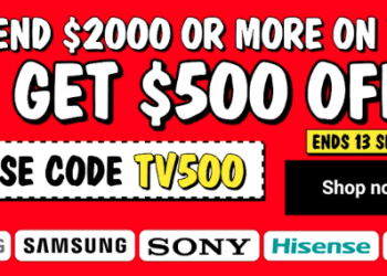 JB Hi-Fi $500 off TV coupon