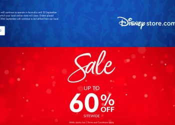 Disney Store Closing Down 60% off