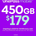 OnePass Mobile $179 450GB