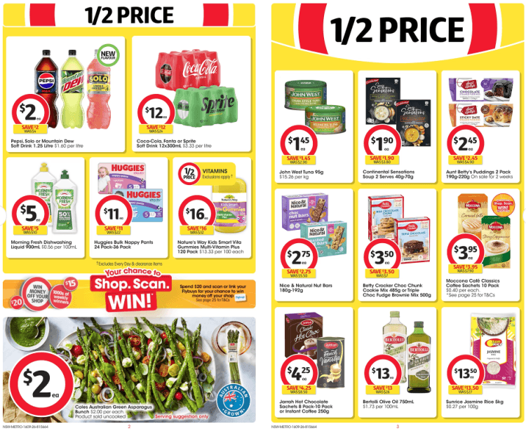 Coles Weekly Half Price Specials 16 September 2026