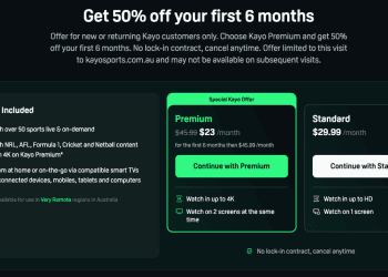 Kayo Sports 50% off