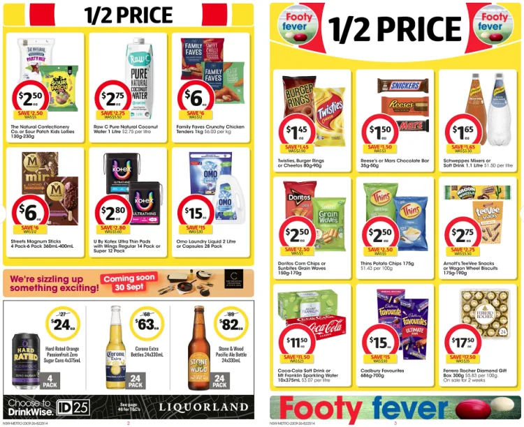 Coles Weekly Half Price Specials 23 September 2026