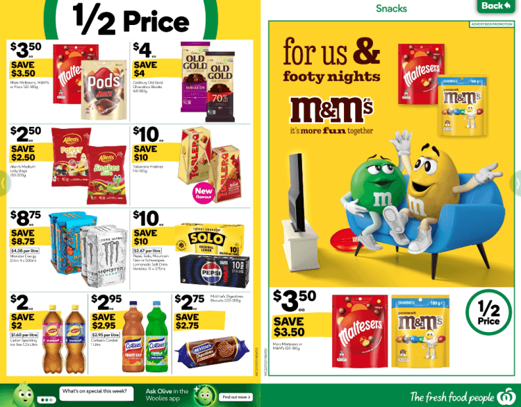 Woolworths Half Price Specials 23 September 2026
