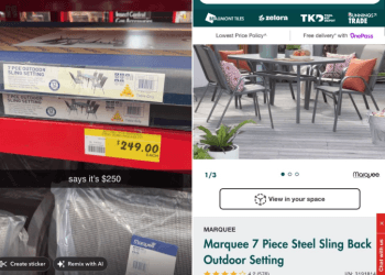 Bunnings Marquee 7 Piece Outdoor Set $99