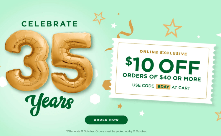 Cheesecake Shop $10 off voucher