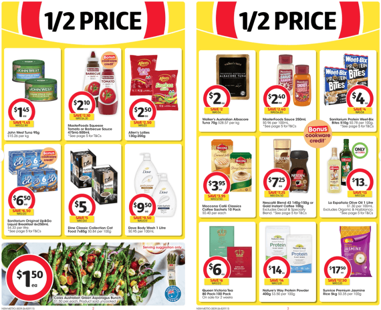 Coles Weekly Half Price Specials 30 September 2026