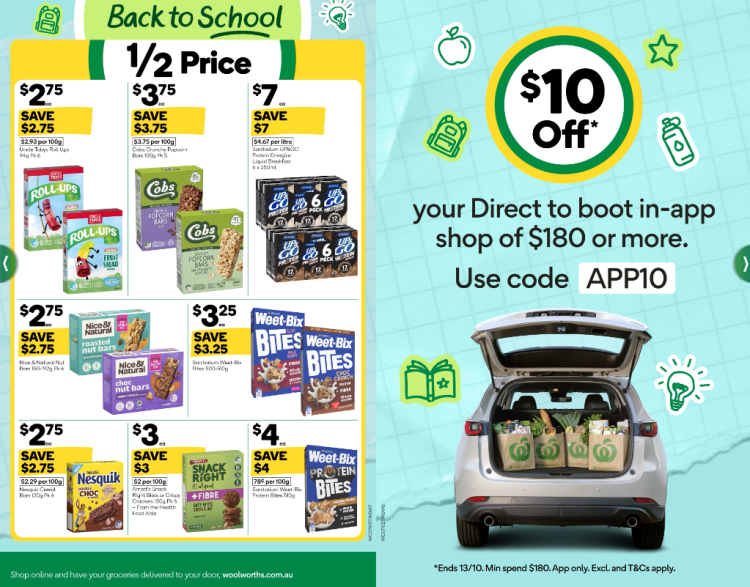 Woolworths Half Price Specials 7 October 2026
