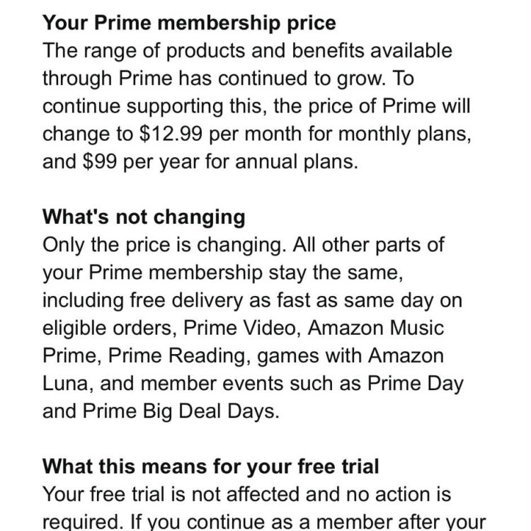 Amazon Prime Price Increase 2026