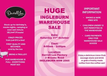 Darrell Lea Ingleburn Warehouse Sale