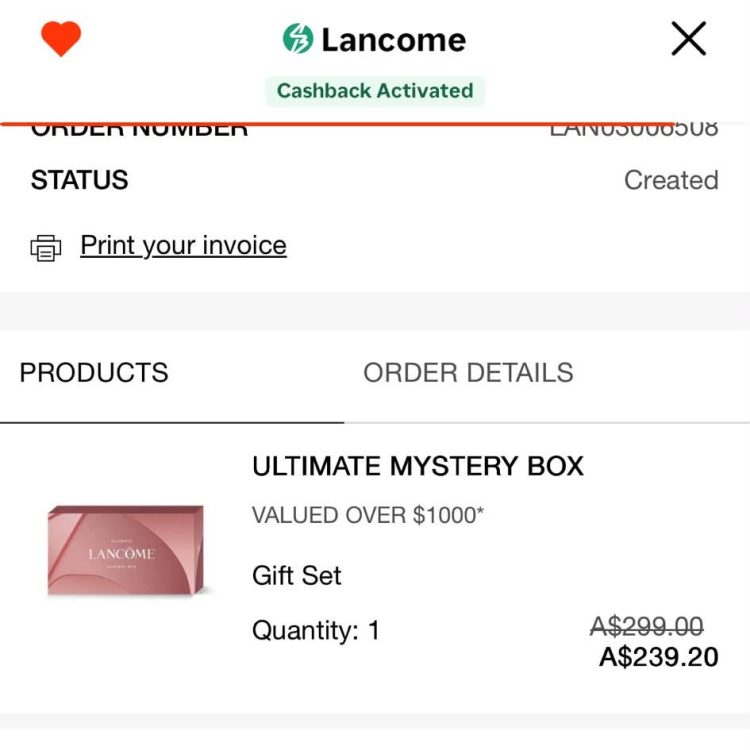 Lancome Mystery Box $239