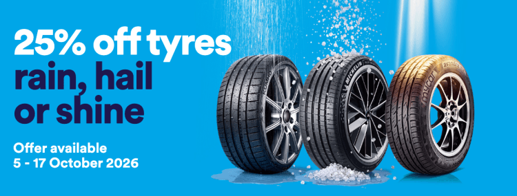 mycar 25% off all tyres