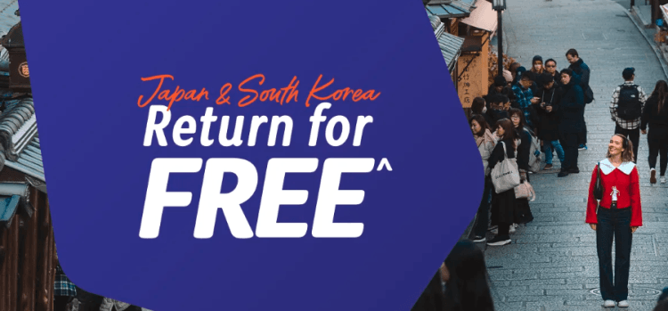 Jetstar Return for Free Japan and South Korea 2026