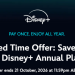 Disney+ 42% off