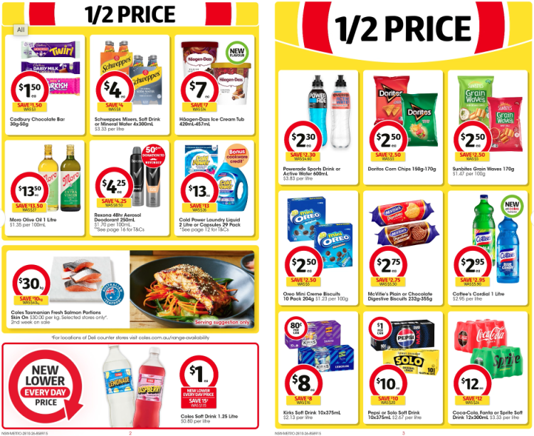 Coles Weekly Half Price Specials 28 October 2026